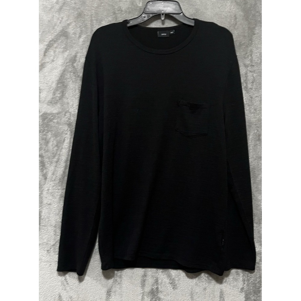 Onia Long Sleeve Tee TShirt Black Soft Stretchy MEDIUM